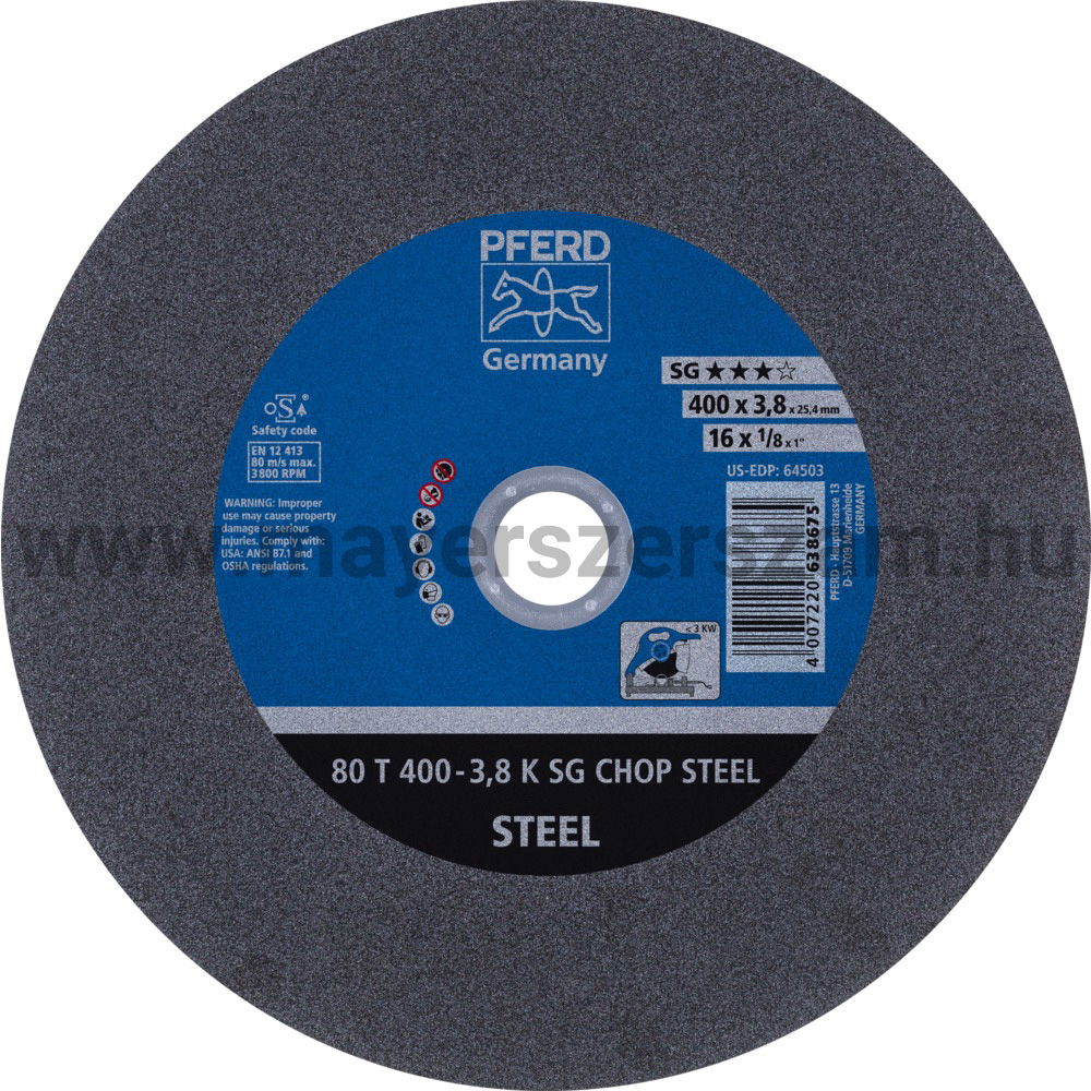 80 T 400-3,8 K SG CHOP STEEL/25,4 termék fő termékképe