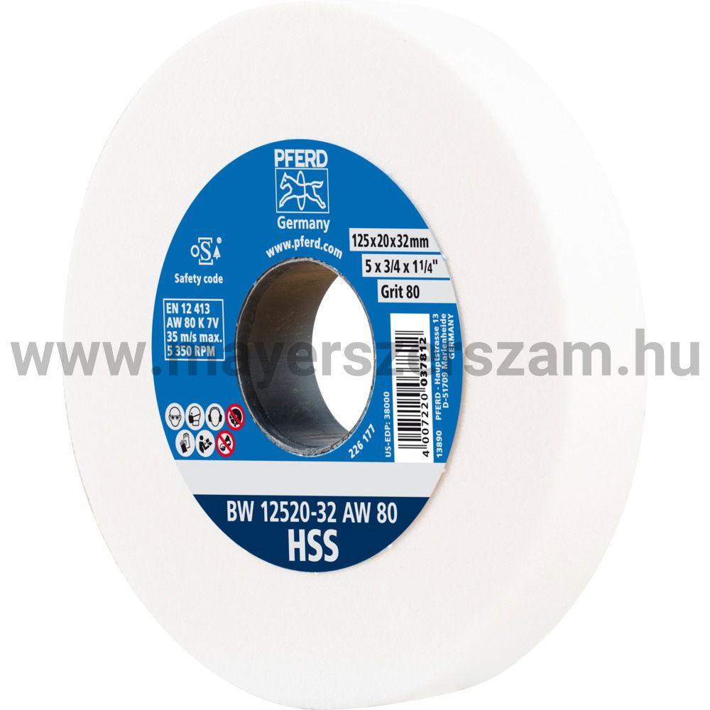 KÖSZÖRŰKORONG BW 12520-32 AW 80 HSS termék fő termékképe
