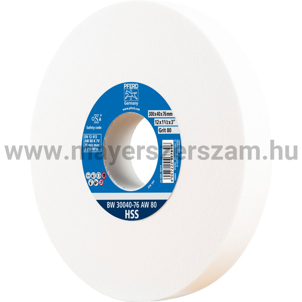 KÖSZÖRŰKORONG BW 30040-76 AW 80 HSS termék fő termékképe