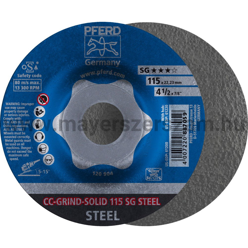CC-GRIND-SOLID 115 SG STEEL termék fő termékképe