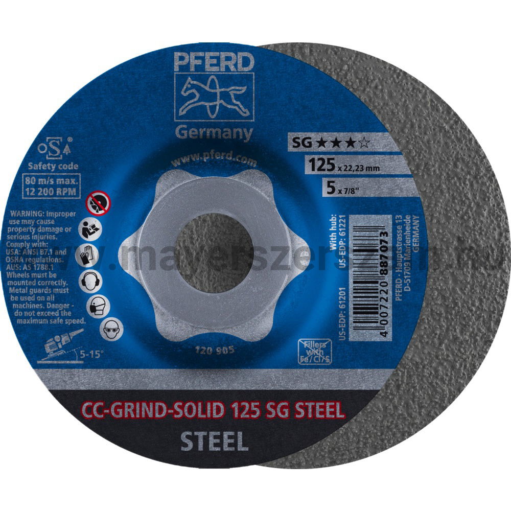 CC-GRIND-SOLID 125 SG STEEL termék fő termékképe