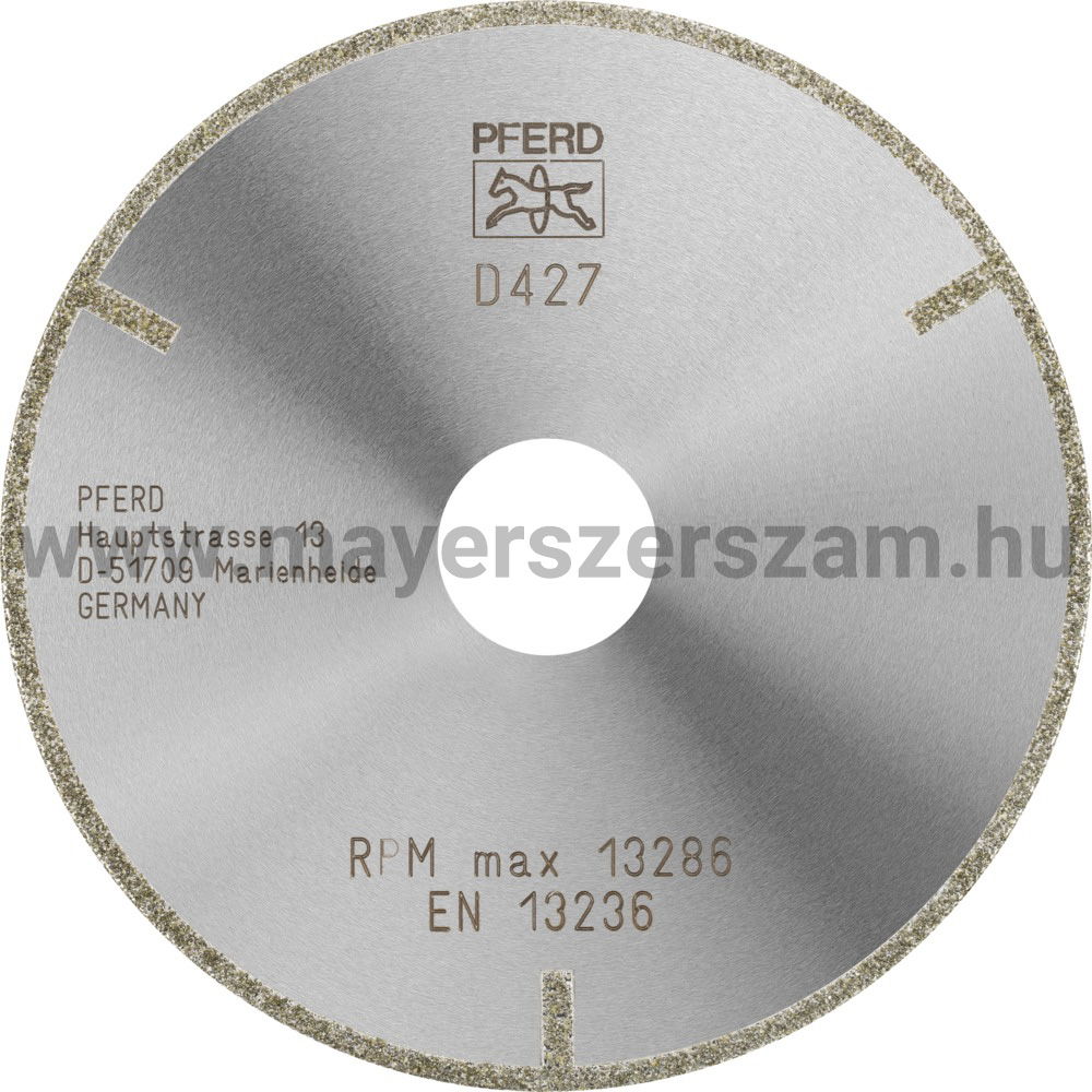 GYÉMÁNTSZEMCSÉS VÁGÓKORONG D1A1R 115-2-22,2 D427 GA G termék fő termékképe