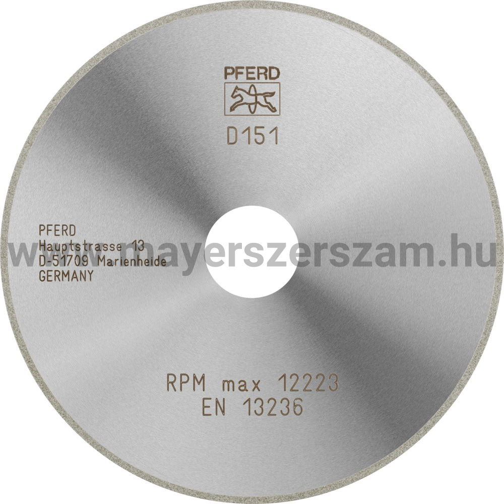 GYÉMÁNTSZEMCSÉS VÁGÓKORONG D1A1R 125-1,4-20 D151 GA D termék fő termékképe