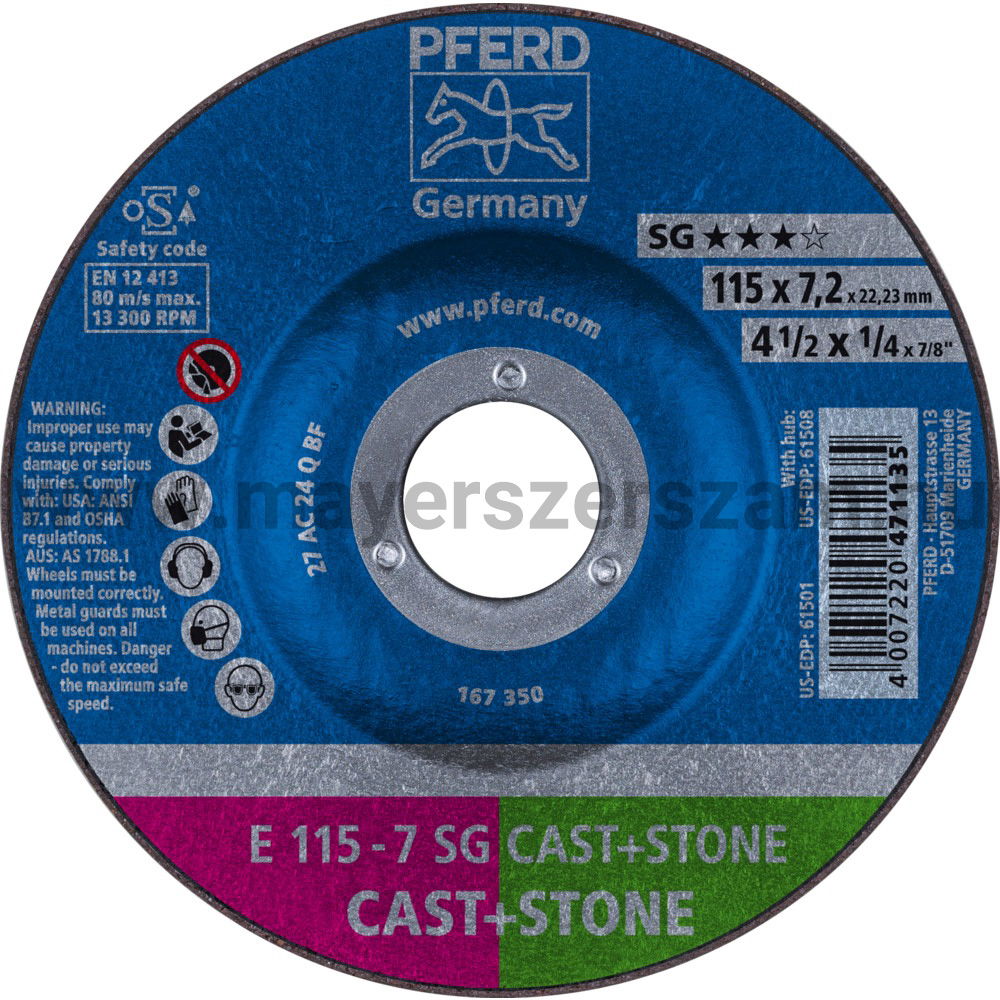 TISZTÍTÓKORONG E 115-7 SG CAST+STONE termék fő termékképe