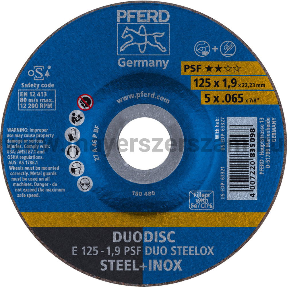 DUODISC E 125-1,9 PSF DUO STEELOX termék fő termékképe