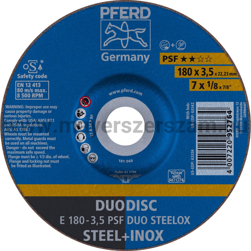 DUODISC E 180-3,5 PSF DUO STEELOX termék fő termékképe