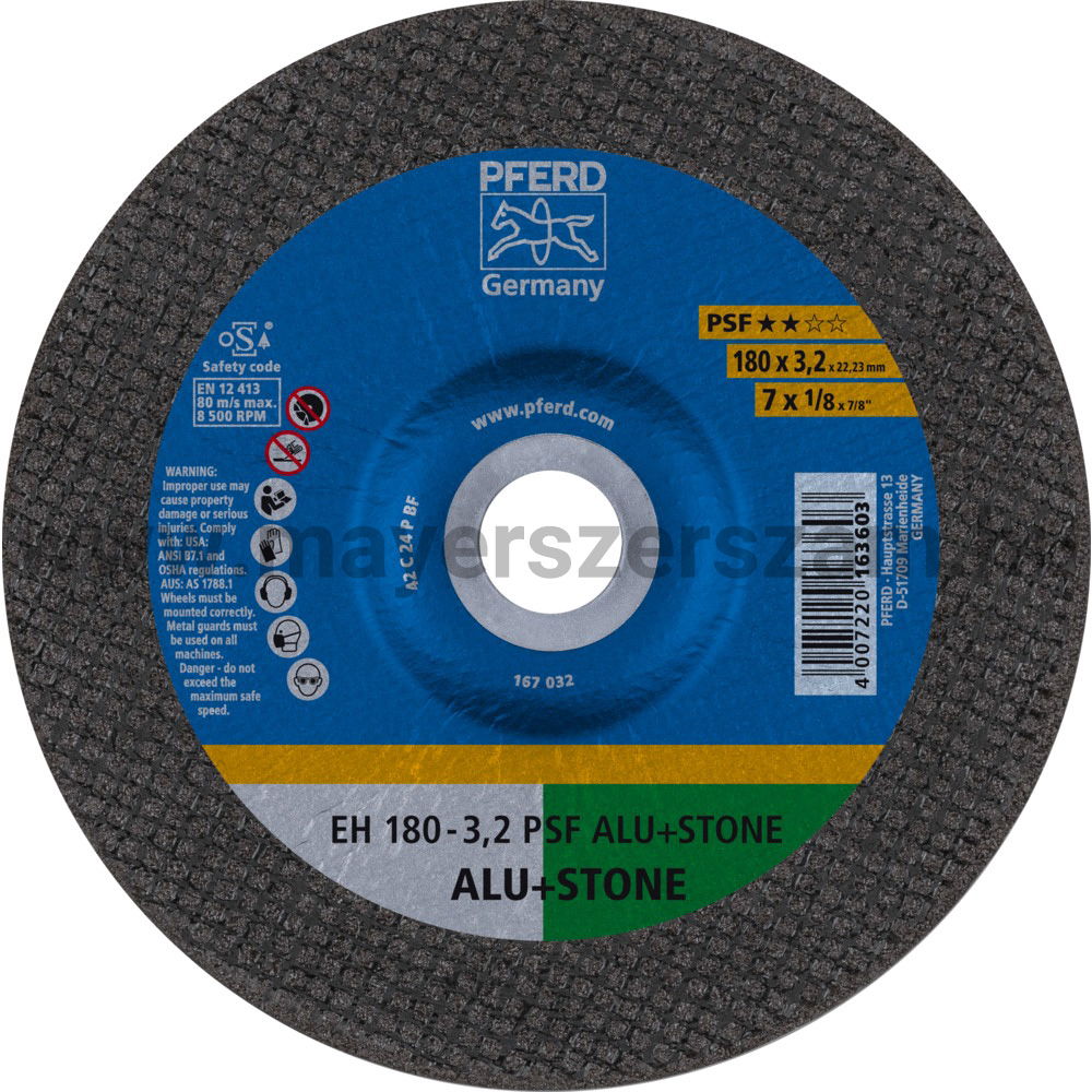 VÁGÓKORONG EH 180-3,2 PSF ALU+STONE termék fő termékképe