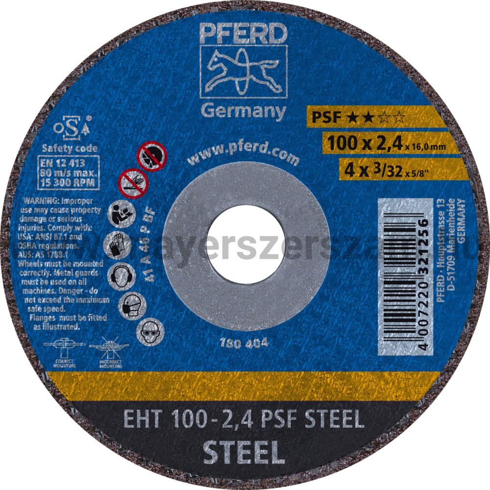 VÁGÓKORONG EHT 100-2,4 PSF STEEL/16 termék fő termékképe