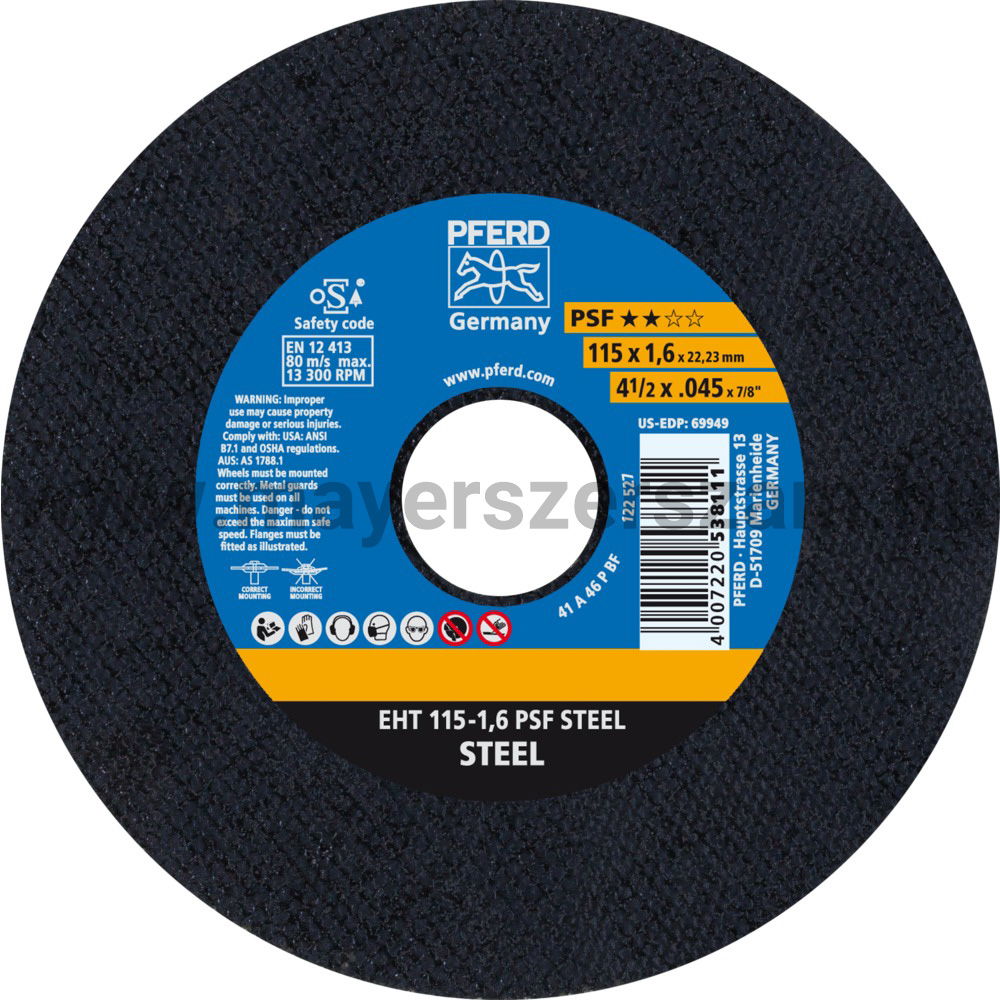 VÁGÓKORONG EHT 115-1,6 PSF STEEL termék fő termékképe