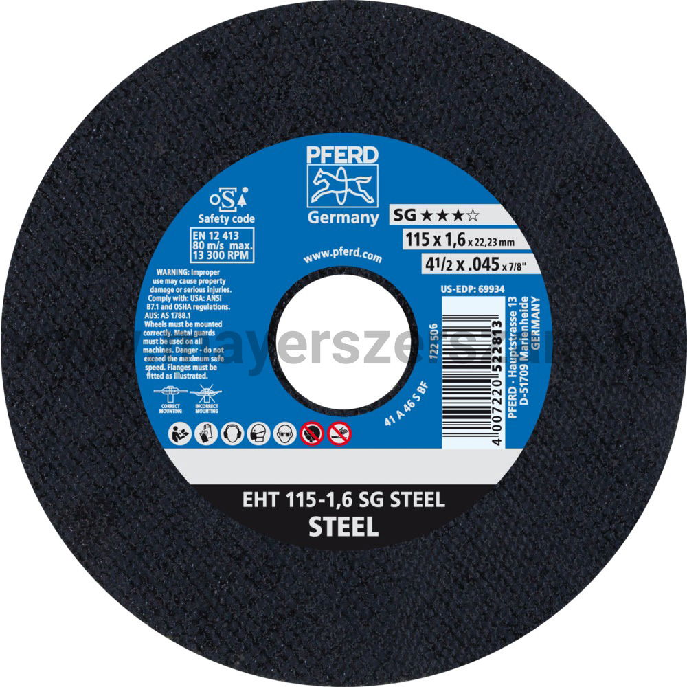 VÁGÓKORONG EHT 115-1,6 SG STEEL termék fő termékképe