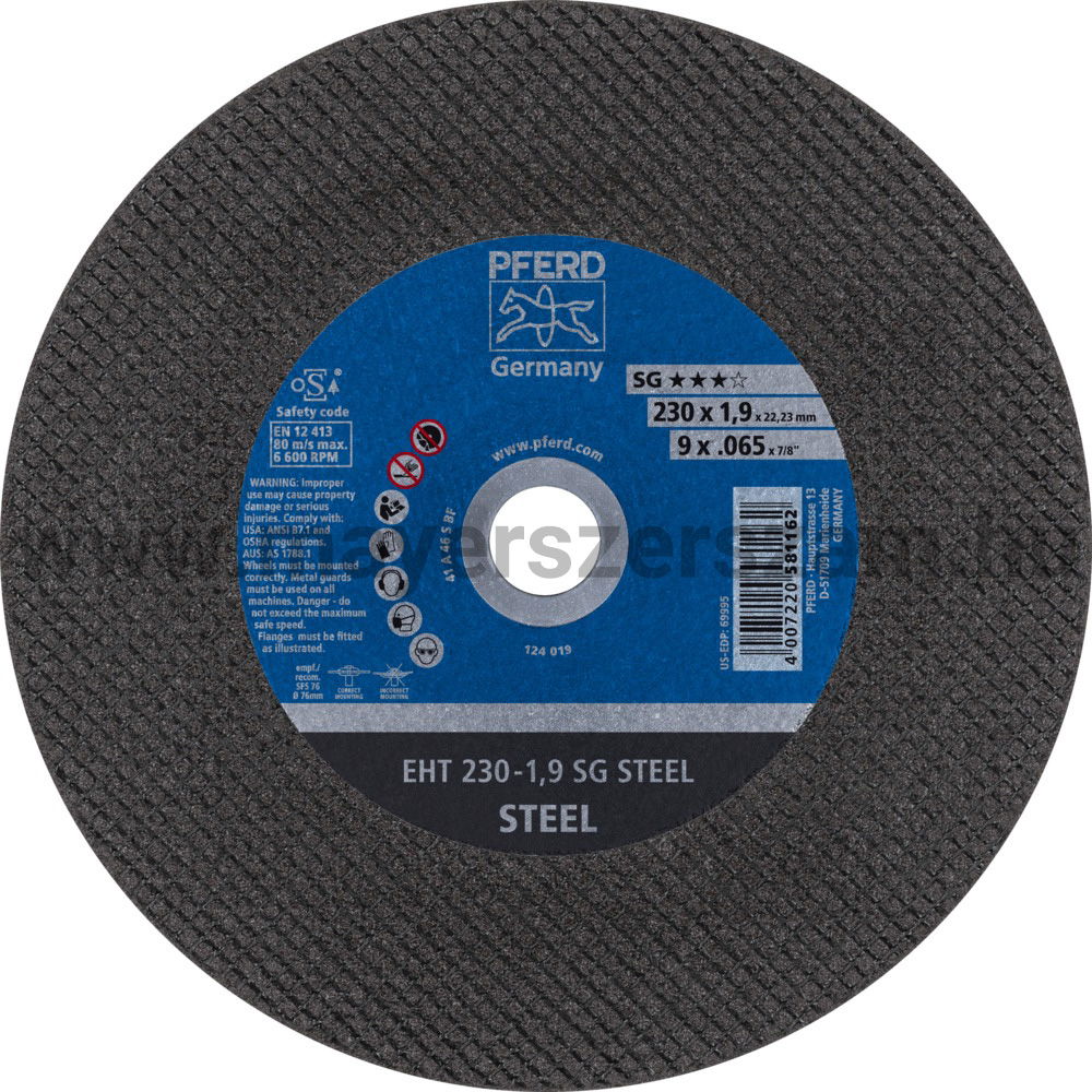 VÁGÓKORONG EHT 230-1,9 SG STEEL termék fő termékképe