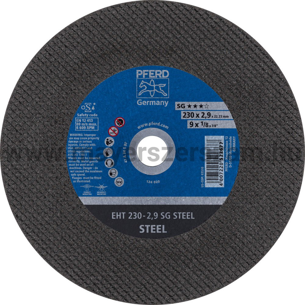 VÁGÓKORONG EHT 230-2,9 SG STEEL termék fő termékképe