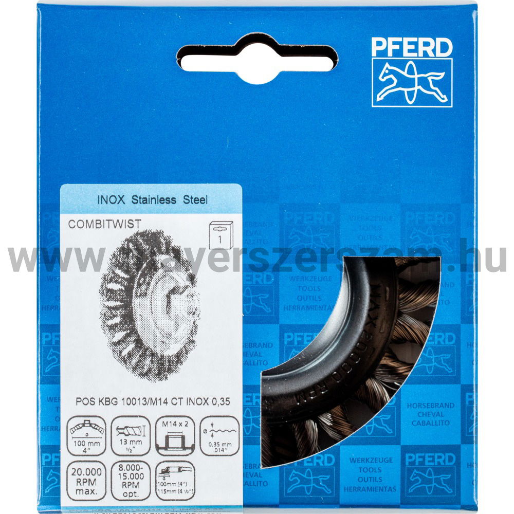 FONOTT KÚPOS MENETES KEFE POS KBG 10013/M14 CT INOX 0,35 termék fő termékképe