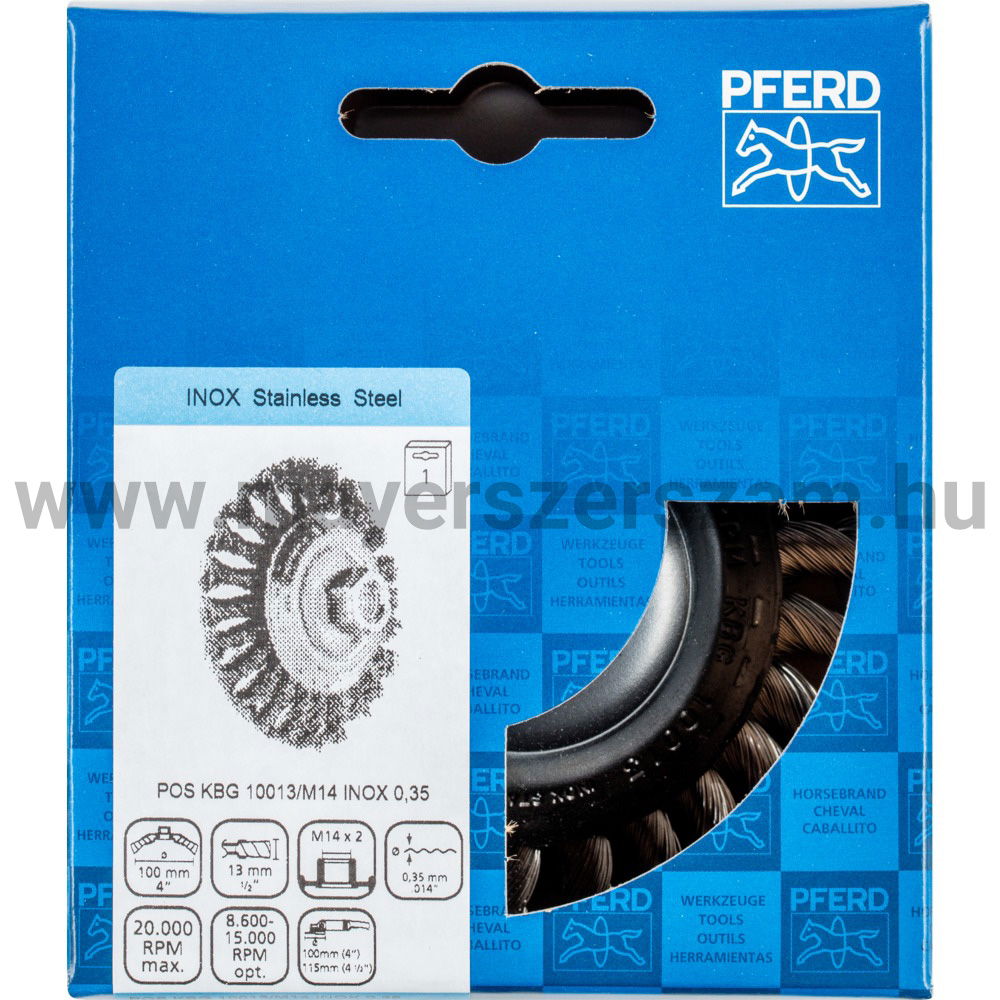 FONOTT KÚPOS MENETES KEFE POS KBG 10013/M14 INOX 0,35 termék fő termékképe