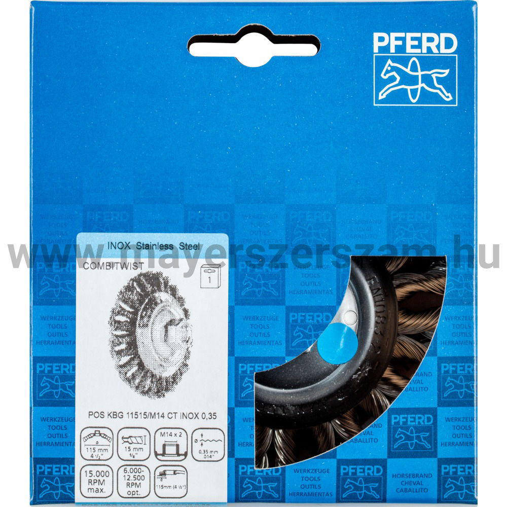 FONOTT KÚPOS MENETES KEFE POS KBG 11515/M14 CT INOX 0,35 termék fő termékképe