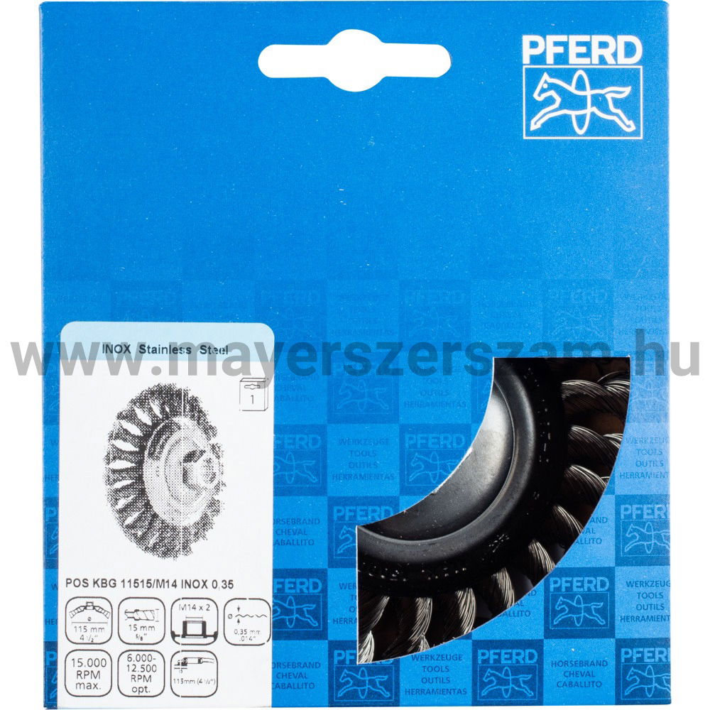 FONOTT KÚPOS MENETES KEFE POS KBG 11515/M14 INOX 0,35 termék fő termékképe