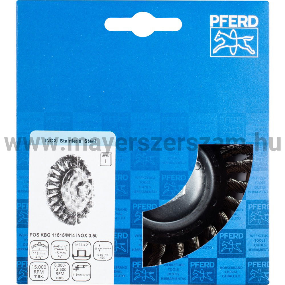 FONOTT KÚPOS MENETES KEFE POS KBG 11515/M14 INOX 0,50 termék fő termékképe