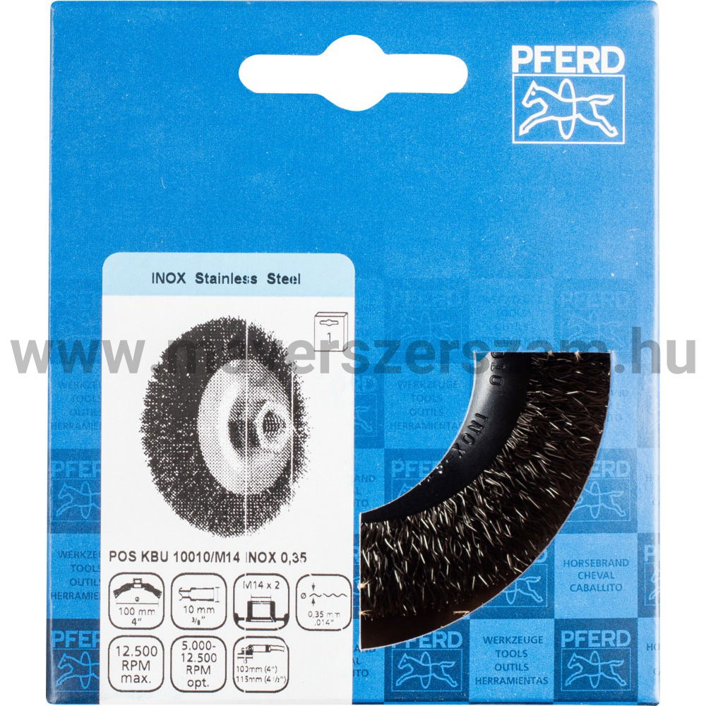 FONOTT KÚPOS MENETES KEFE POS KBU 10010/M14 INOX 0,35 termék fő termékképe