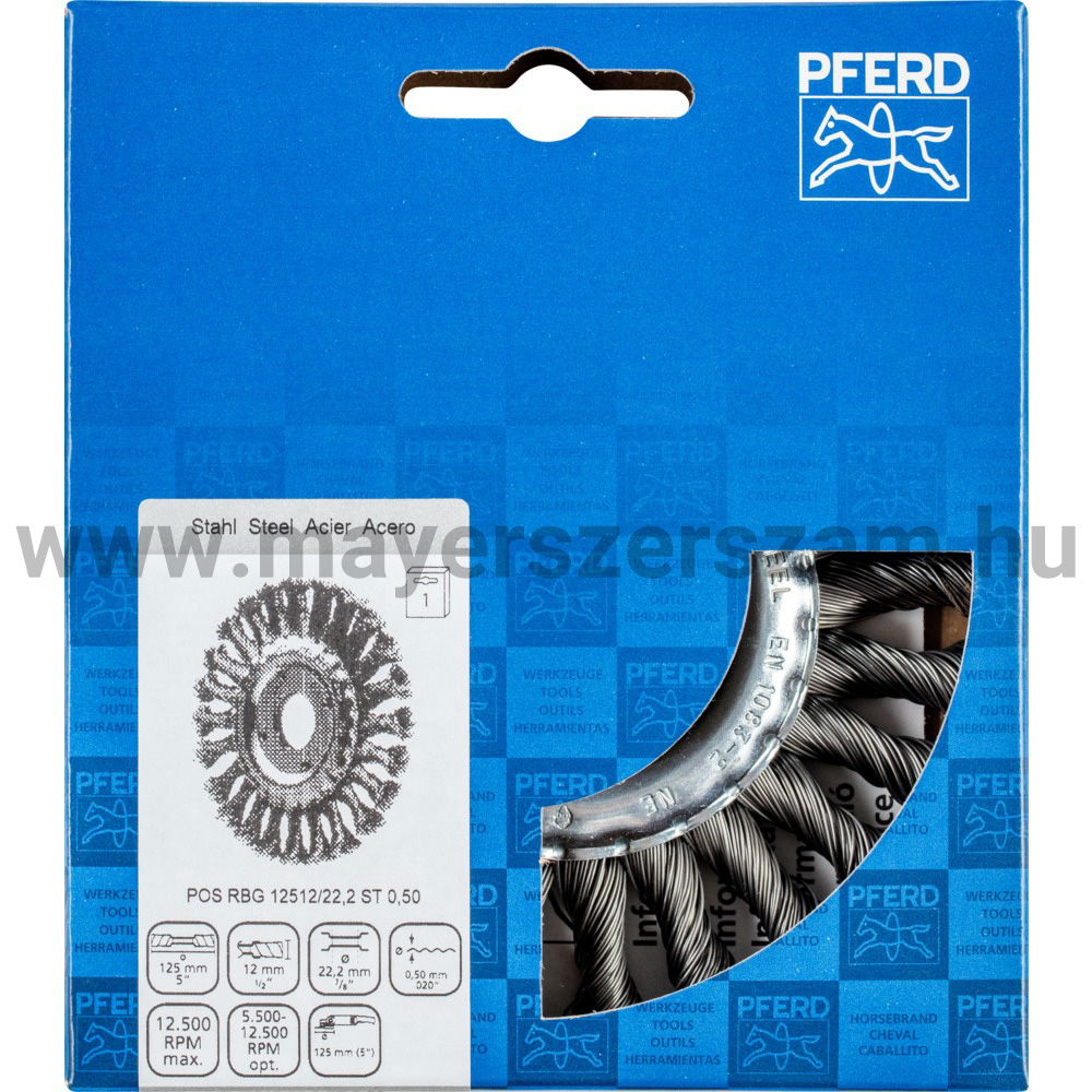 FONOTT KÖRKEFE POS RBG 12512/22,2 ST 0,50 termék fő termékképe