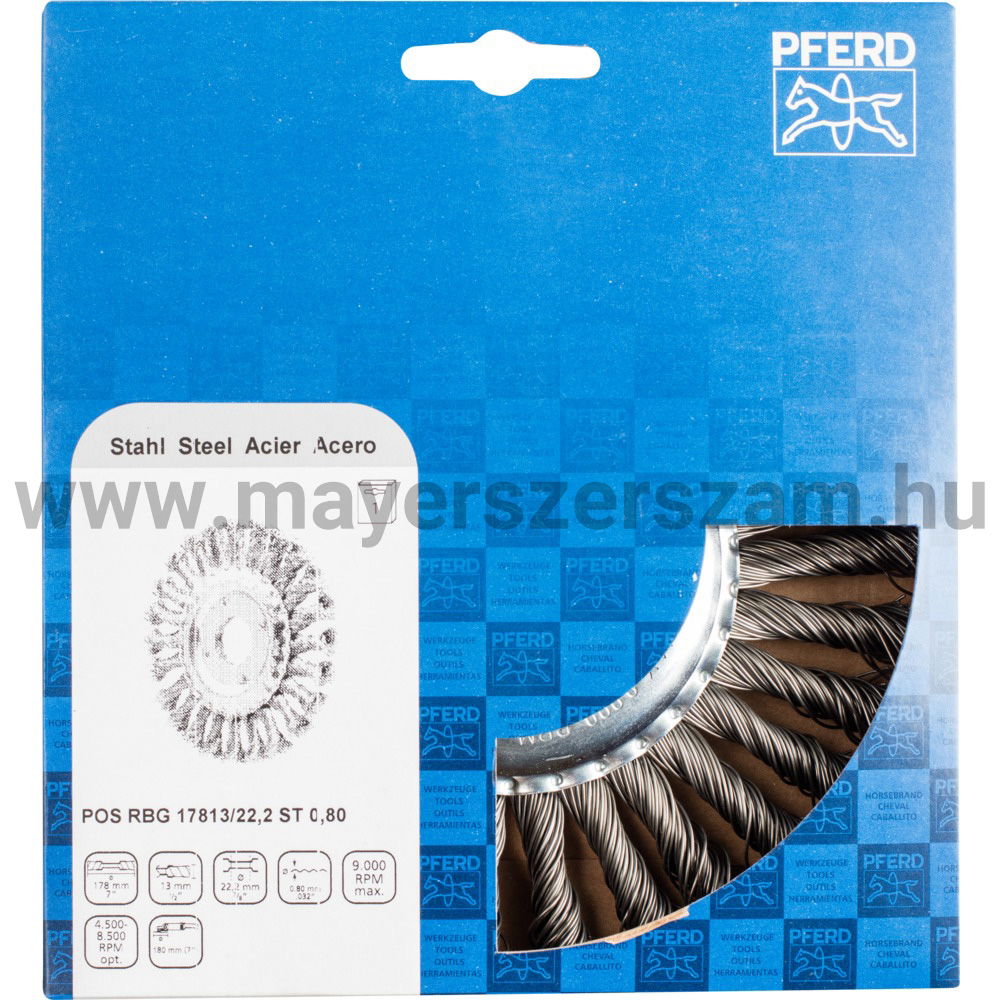 FONOTT KÖRKEFE POS RBG 17813/22,2 ST 0,80 termék fő termékképe