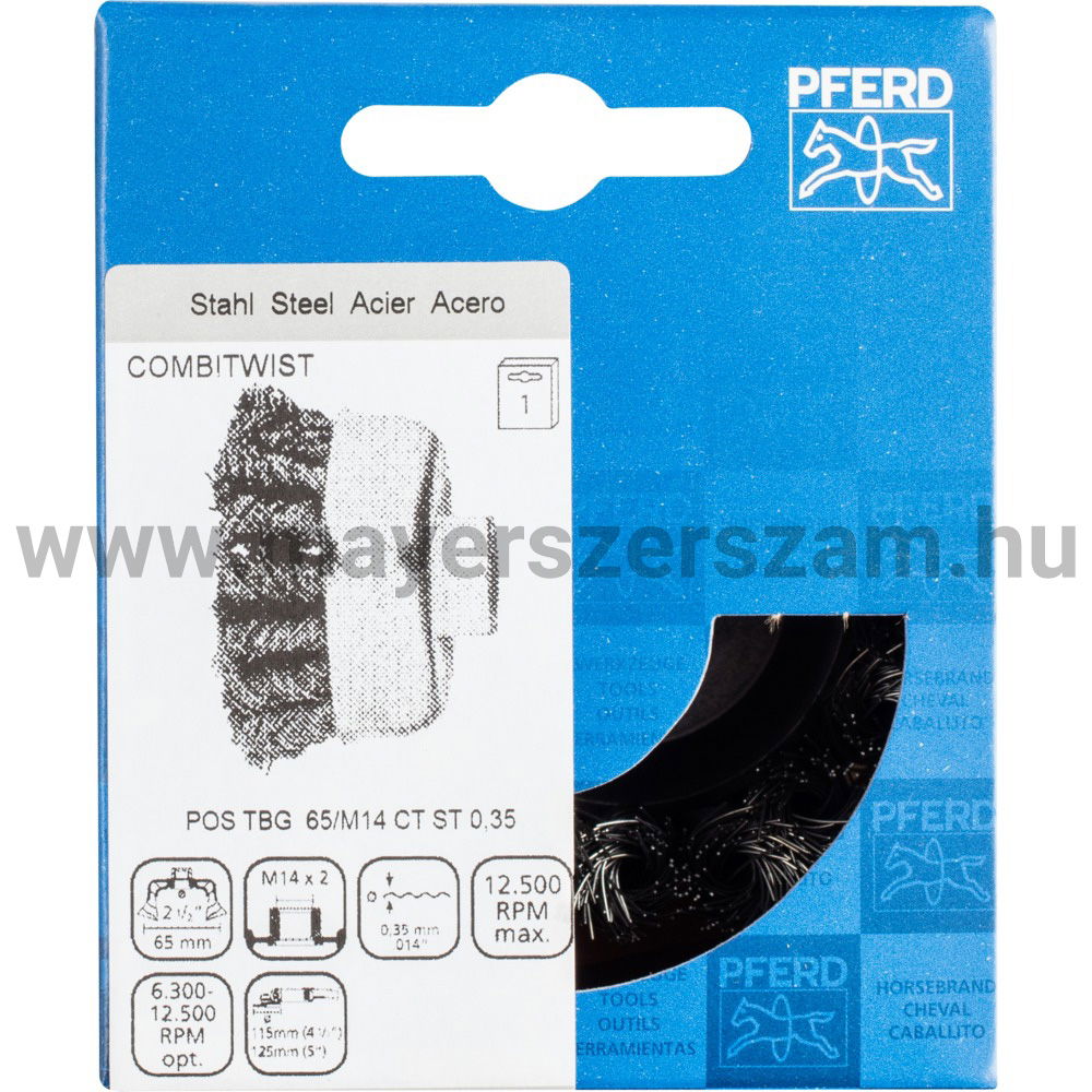 FONOTT FAZÉKKEFE POS TBG  65/M14 CT ST 0,35 termék fő termékképe