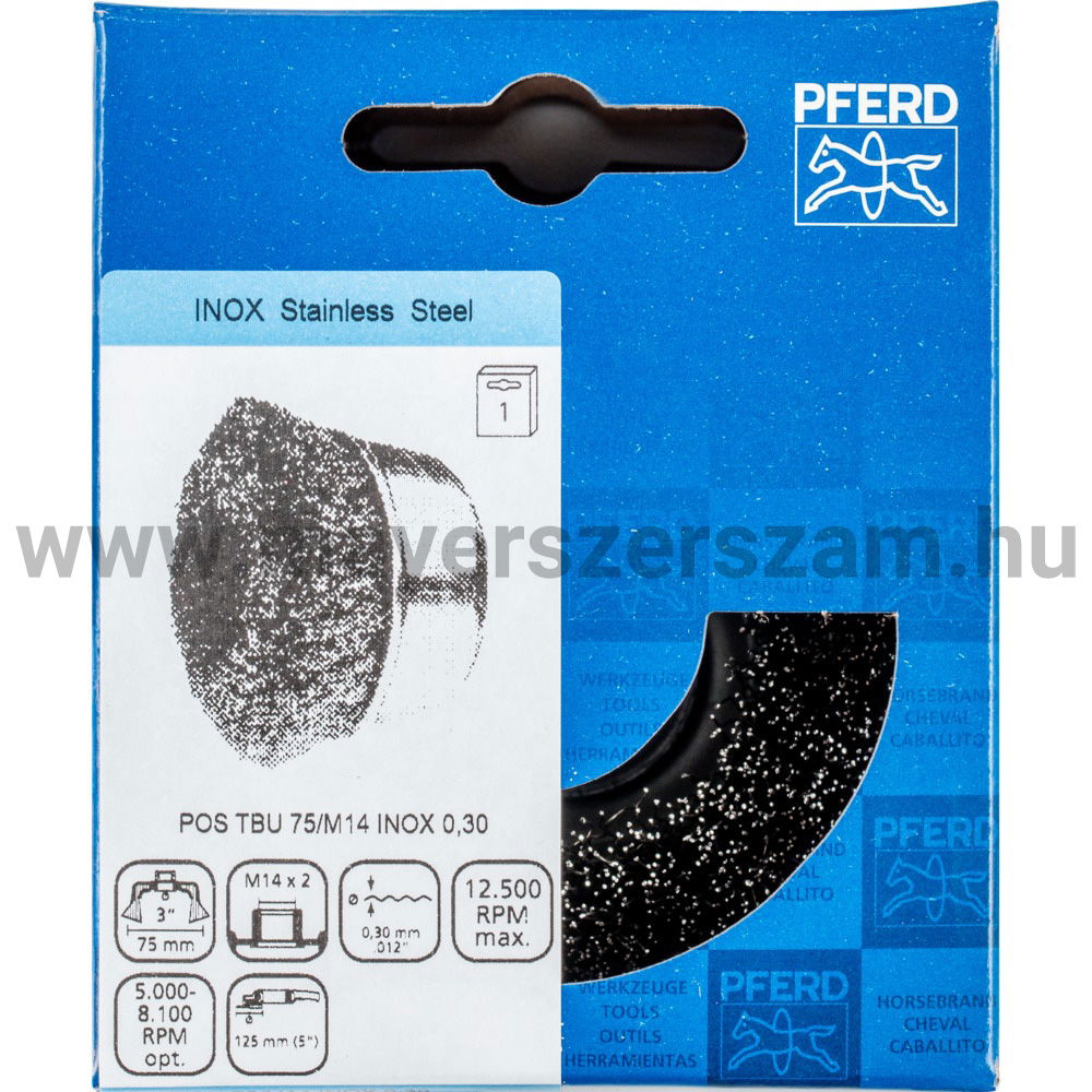 FONATLAN FAZÉKKEFE POS TBU 75/M14 INOX 0,30 termék fő termékképe