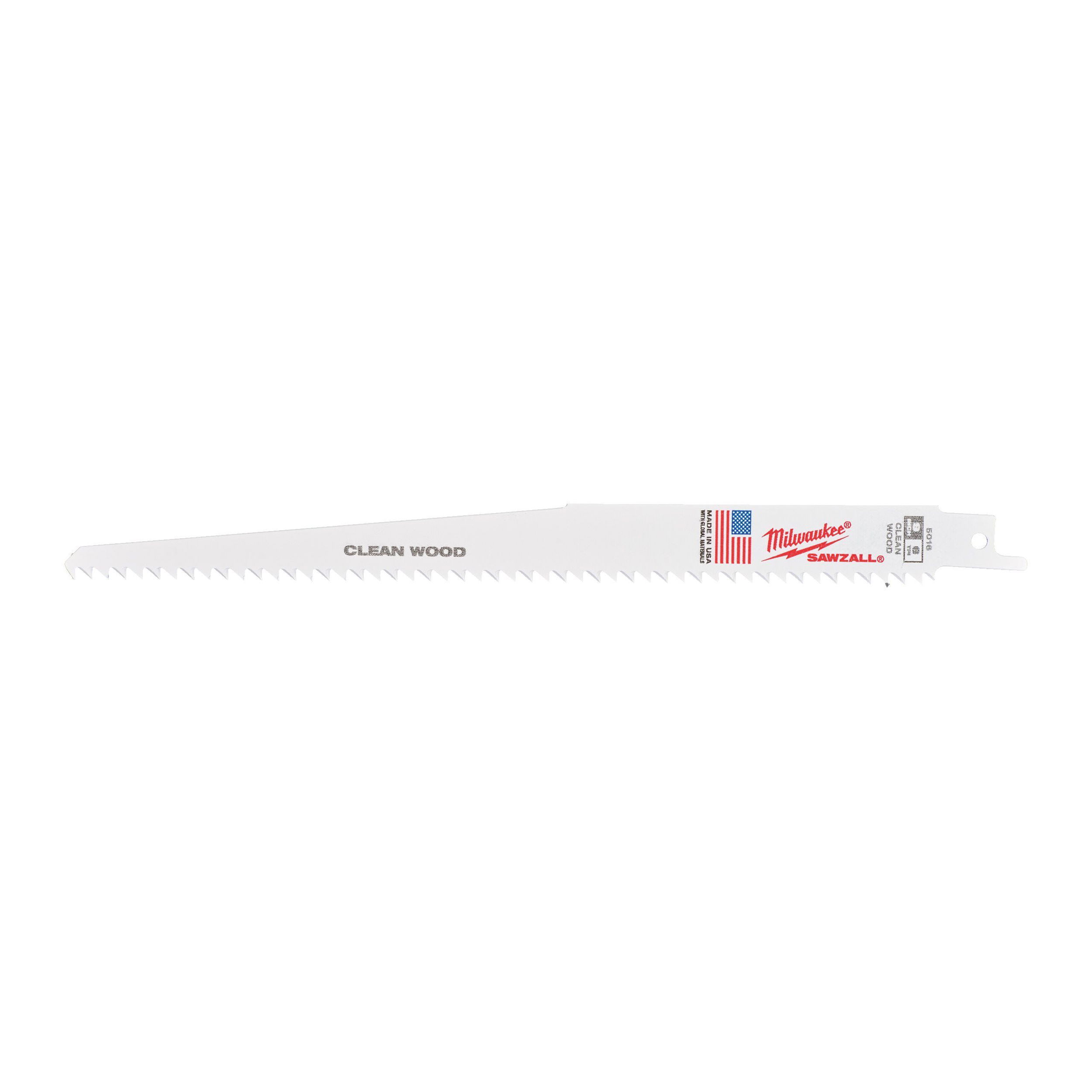 Milwaukee Szablyafűrészlap fához és műanyaghoz, Bi-Met, Co, 230 mm, 6 TPi, 5 db/csomag termék fő termékképe