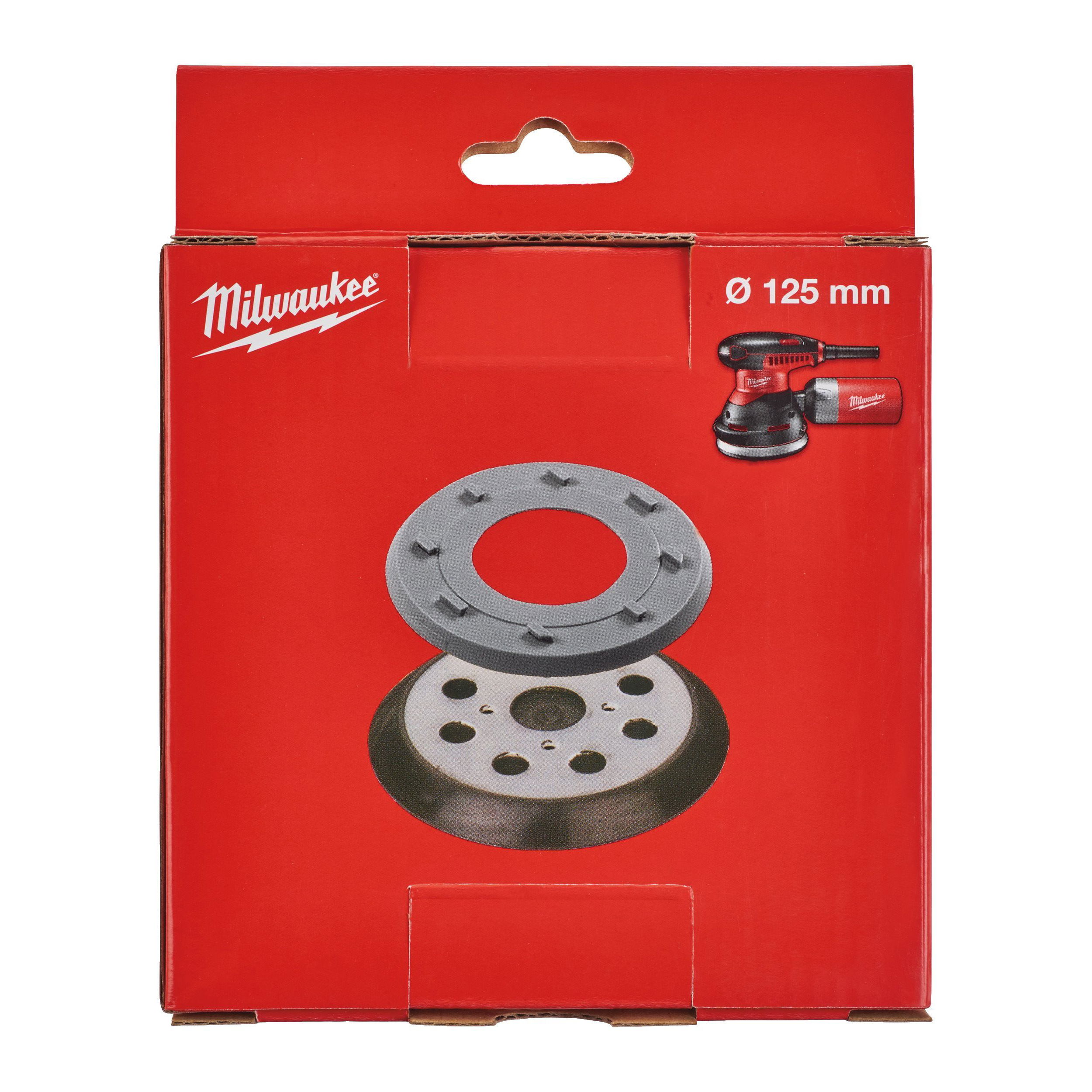 Milwaukee 8-lyukú alaplap gumigyűrűvel, Ø125 mm termék fő termékképe