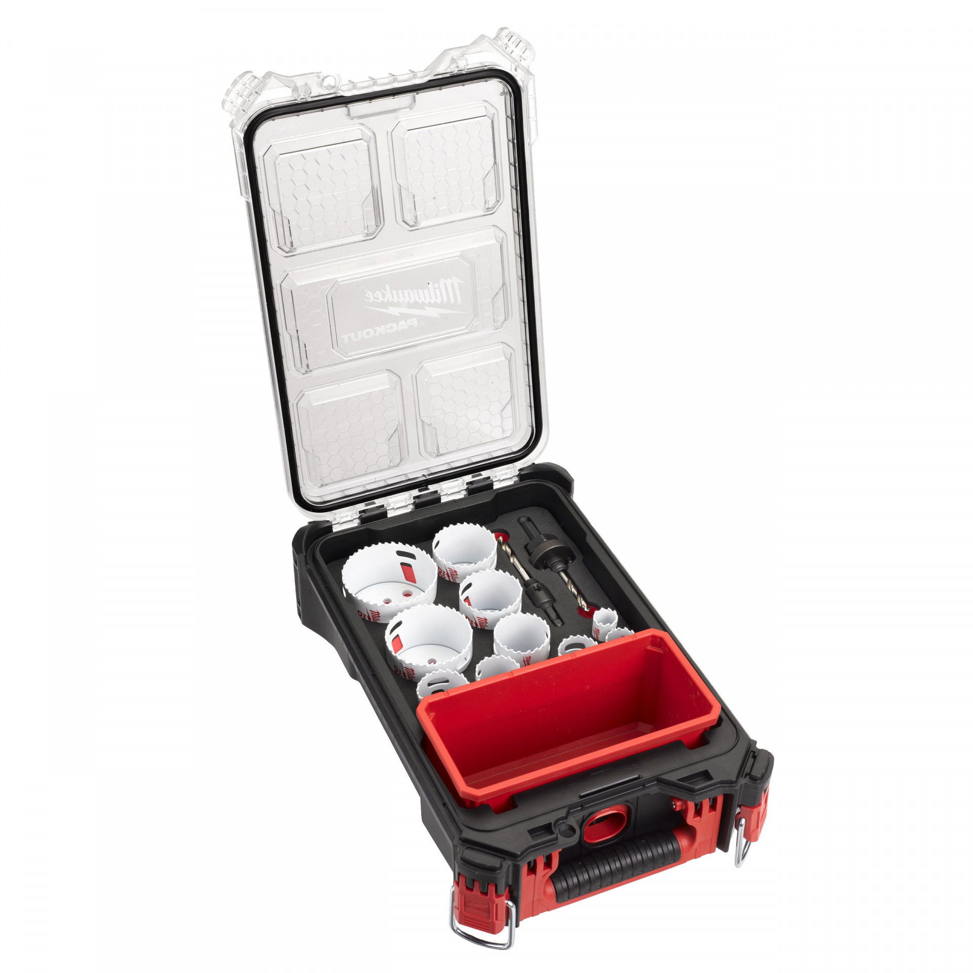 Milwaukee Hole Dozer™ Bimetál kobalt lyukfűrész készlet PACKOUT™ közepes rendszerezőben, 12 darabos termék fő termékképe
