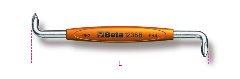 Beta 1238B 1-2 Sarokcsavarhúzó Phillips®-csavarokhoz termék fő termékképe