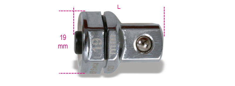 Beta 123Q1/2 Adapter gyorscsatlakozóval 1/2" 19 mm-es racsniskulcshoz 19 termék fő termékképe