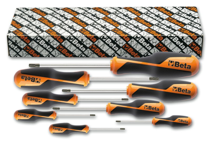 Beta 1268RTX/S8 Imbusz-csavarhúzókészlet markolattal Tamper Resistant Torx® csavarokhoz, 8 darabos termék fő termékképe