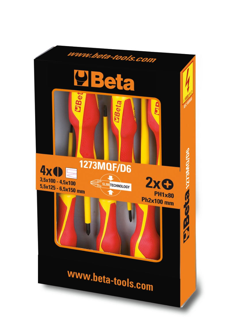 Beta 1273MQF/D6 csavarhúzó készlet, szigetelt termék fő termékképe