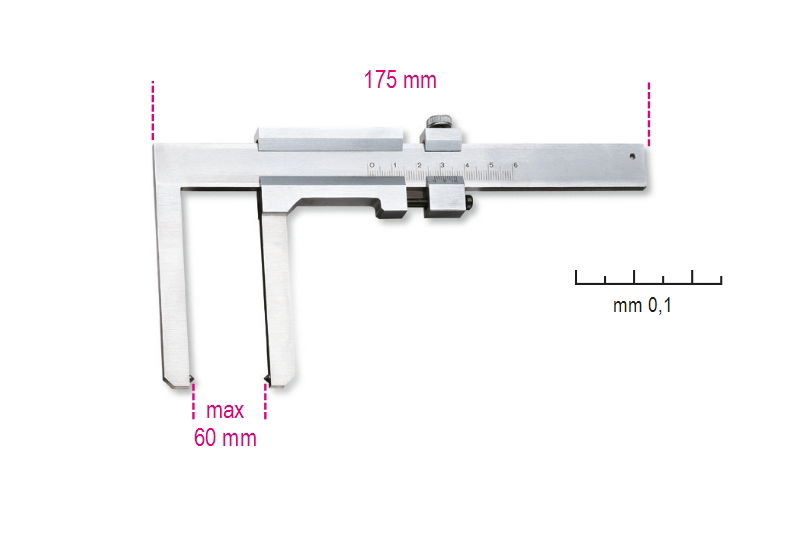Beta 1650FD Tolómérő féktárcsához, rozsdamentes acélból, pontosság 0.1 mm termék fő termékképe