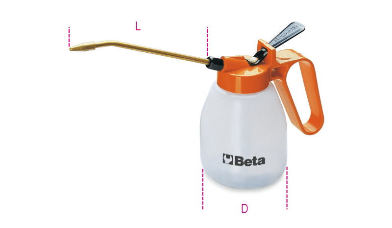 Beta 1752 500 Pumpás olajozó műanyag kanna, merev csővel termék fő termékképe
