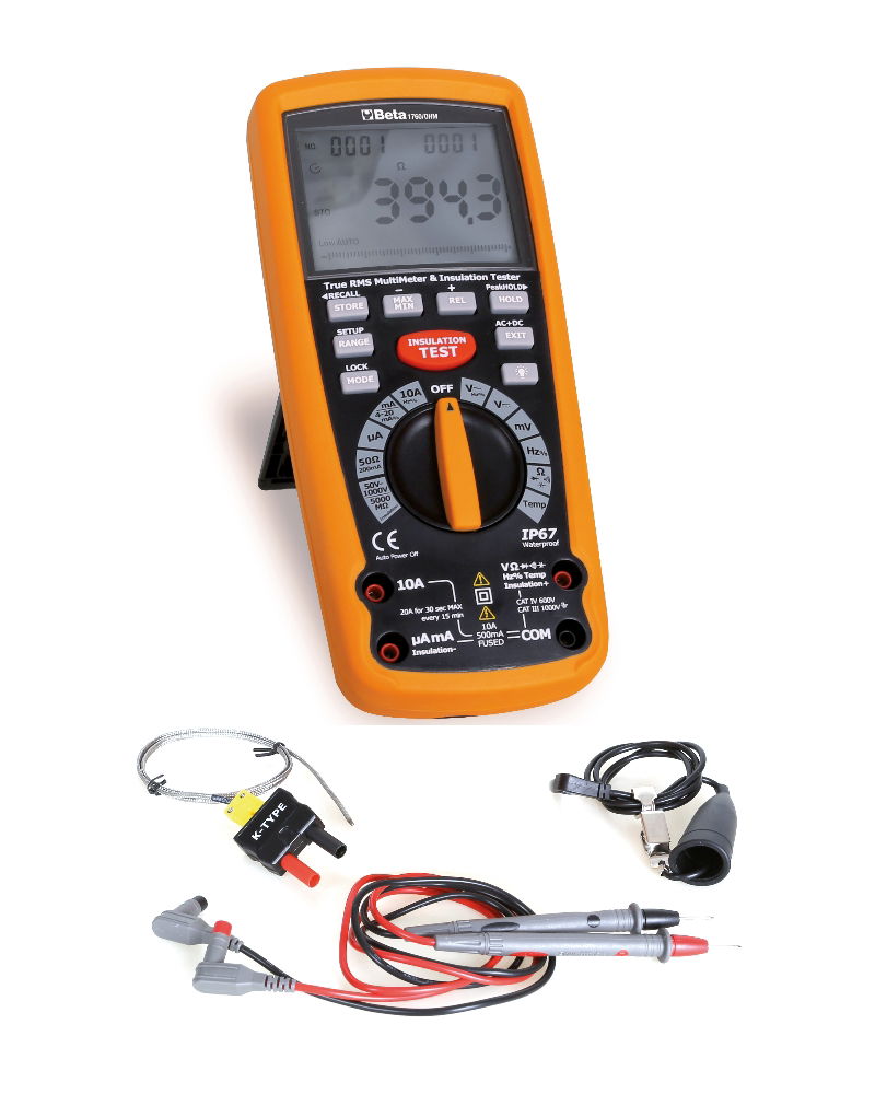 Beta 1760/OHM Multiméter/Megaohmméter magasfeszültségű szigetelés vizsgáló Effektív érték mérés: TRUE RMS termék fő termékképe