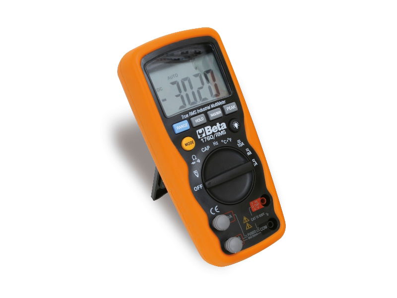 Beta 1760/RMS Ipari digitális multiméter pontos és robusztus, extrém körülmények között használható, 6 mm-es csúszás- és ütésálló külső gumiburkolattal termék fő termékképe