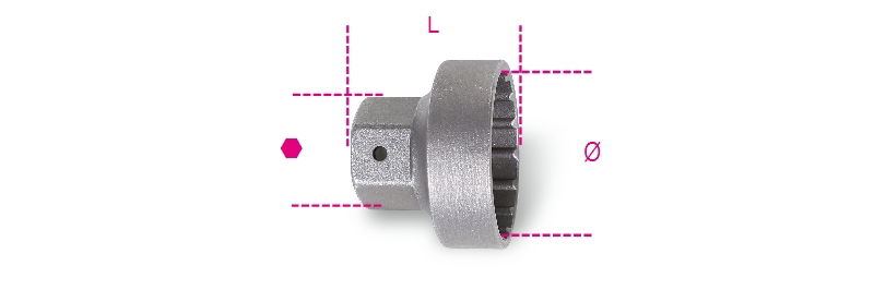 Betabiketools 3973/1 Lehúzó dugókulcs 16 bordás hajtóműhöz 1/2" termék fő termékképe