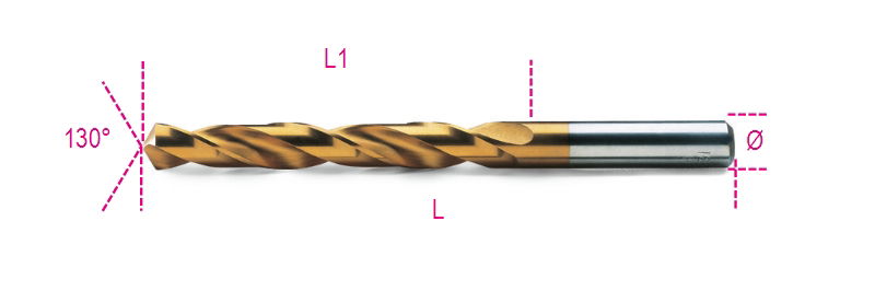 Beta 414 2,25 Rövid csigafúró, HSS-TiN, köszörült termék fő termékképe