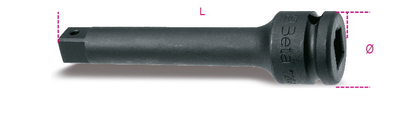 Beta 730/21 1,1/2"-os négyszögletes toldó, foszfátozott termék fő termékképe