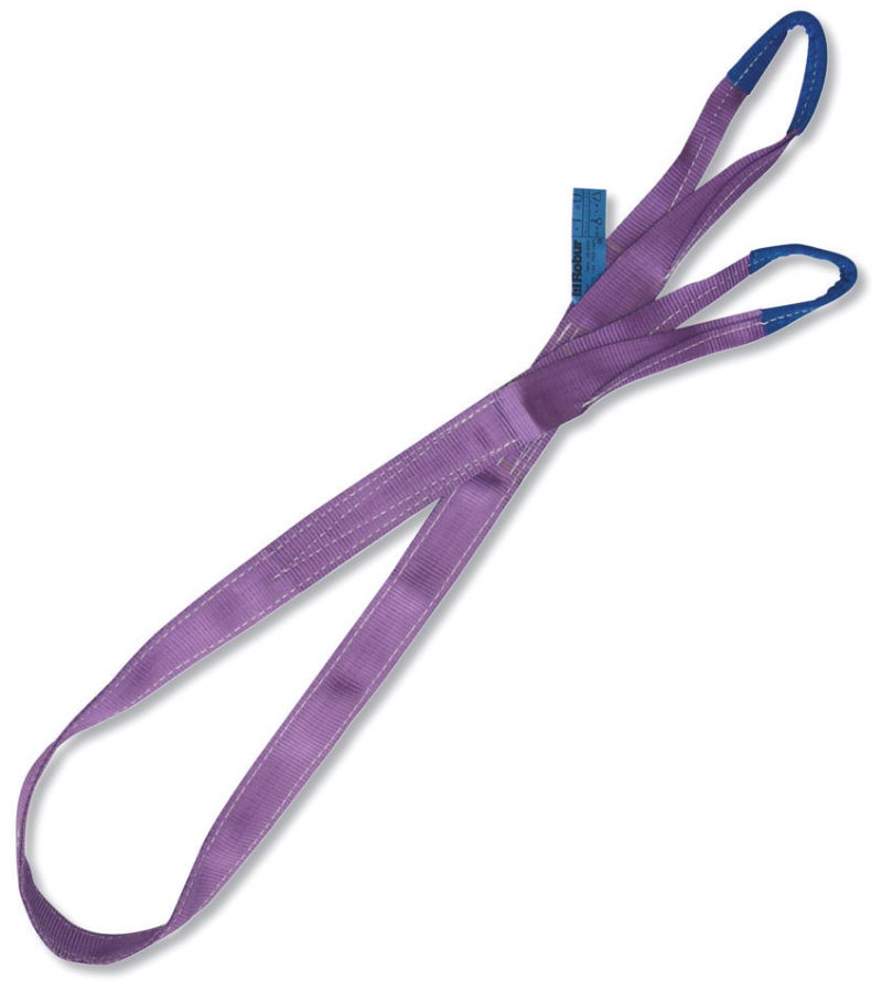 Robur 8150 6-T1 1 t lila emelőheveder kétrétegű, lapos szalag, erősített karikákkal, nagy ellenállású polieszter (PES) termék fő termékképe