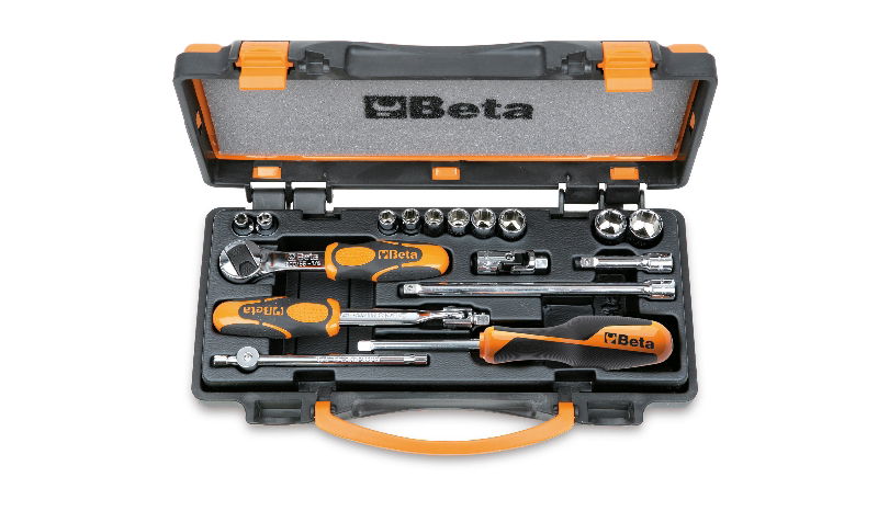 Beta 900AS/C10 10 hatlapú dugókulcs és 7 tartozék fémdobozban termék fő termékképe