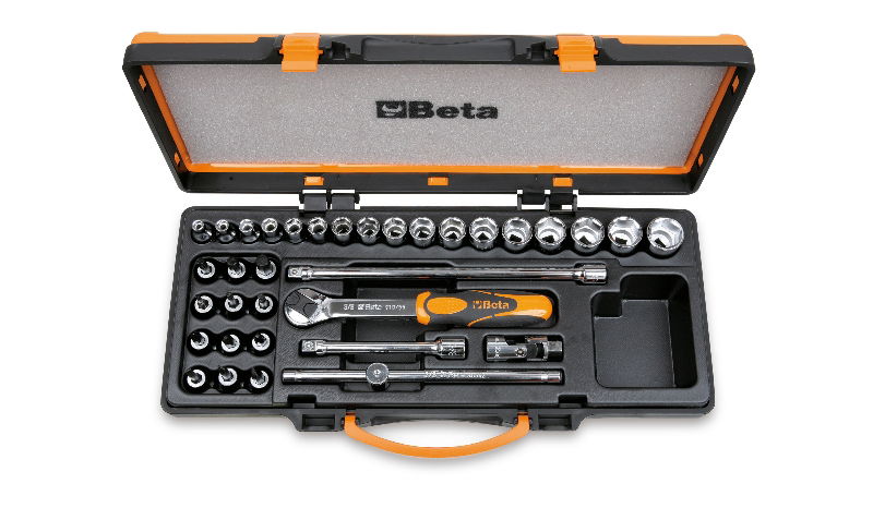 Beta 910B/C29 17 dugókulcs 12 csavarhúzó-dugókulcs és 5 tartozék fémdobozban termék fő termékképe