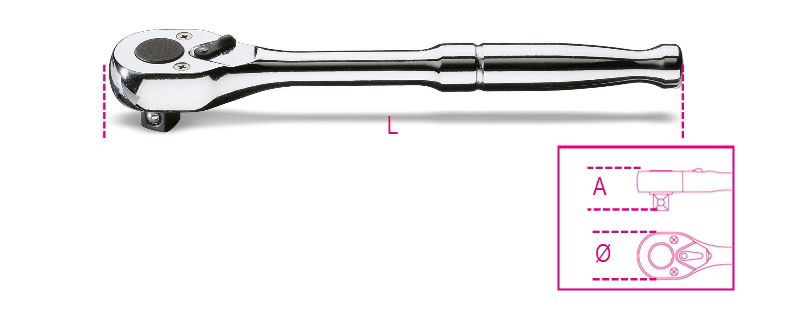 Beta 910M/55 3/8”-os irányváltós fémracsni termék fő termékképe