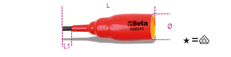 Beta 920MQ-PE 6 Imbusz-dugókulcs termék fő termékképe