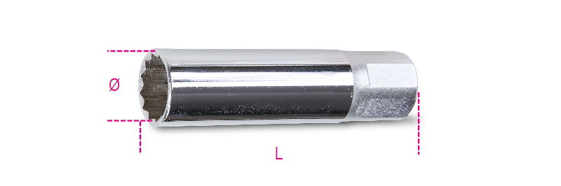 Beta 956F 16 Dugókulcs 3/8" négyszögű belső csatlakozóval gyújtógyertyákhoz termék fő termékképe