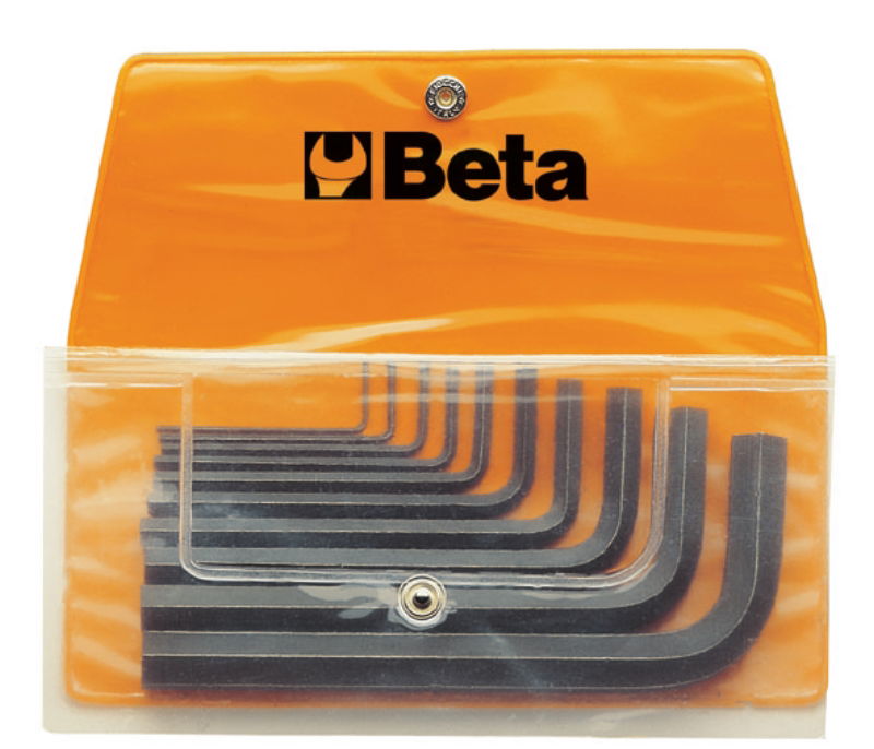 Beta 96N/B10 10 részes hajlított imbuszkulcs szerszám készlet műanyag dobozban termék fő termékképe