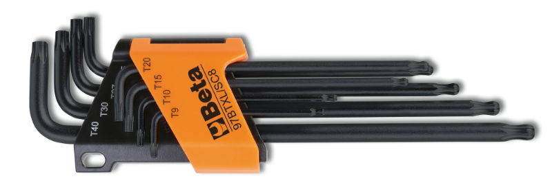 Beta 97BTXL/SC8 8 darabos hajlított, egyik végén gömbölyű csavarhúzó készlet Torx® csavarokhoz termék fő termékképe