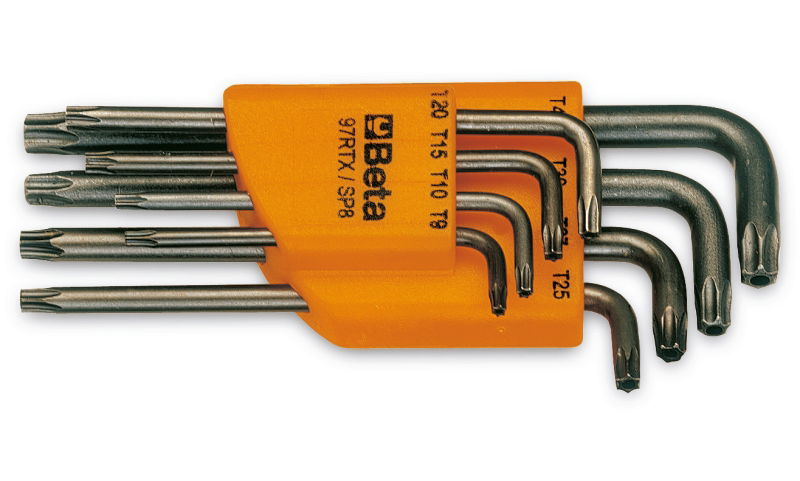 Beta 97RTX/SC8 8 részes hajlított Tamper Resistant Torx® imbuszkulcs szerszám készlet tartóval termék fő termékképe