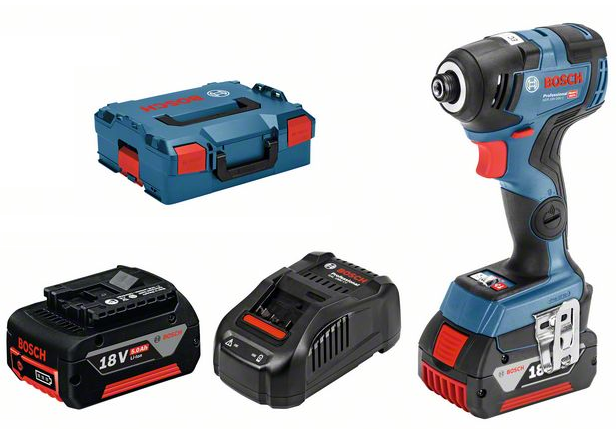 Bosch GDR 18V-200 C akkus szénkefe nélküli ütvecsavarozó (2 x 5.0 Ah Li-ion akkuval) termék fő termékképe